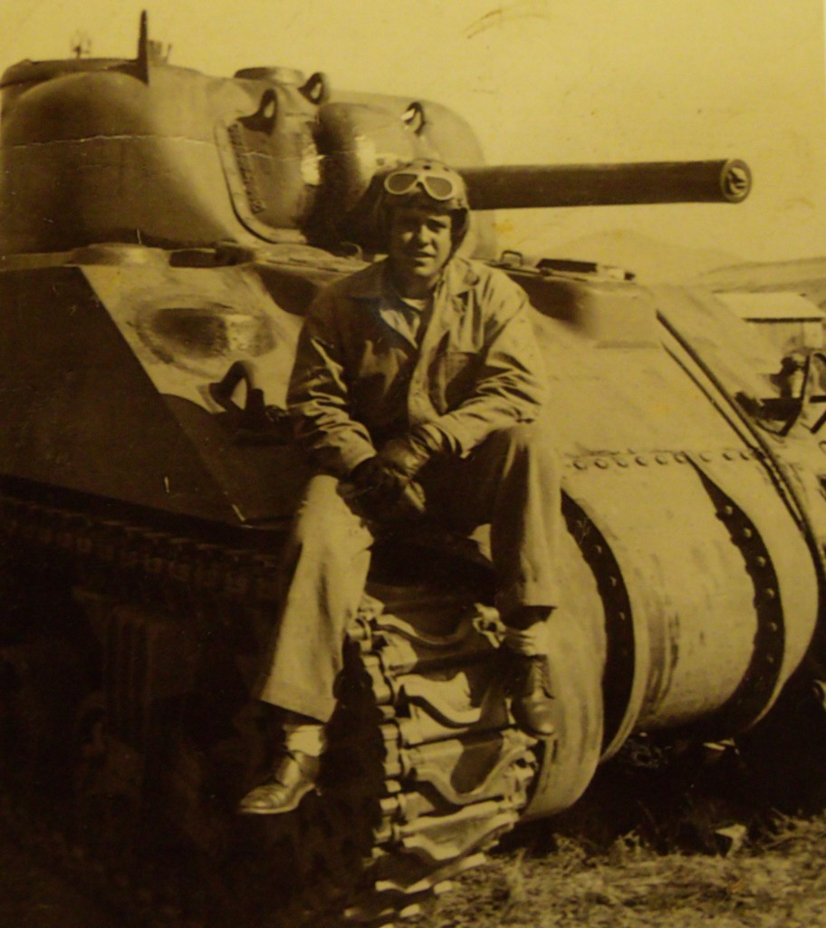 O.G. Hutchins, tank commander M4 Sherman