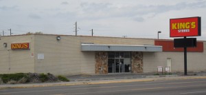 The quietly vacated and now for lease King's Store in Pocatello, Idaho.  Prior to King's moving in 3 years ago it was a sporting goods store.